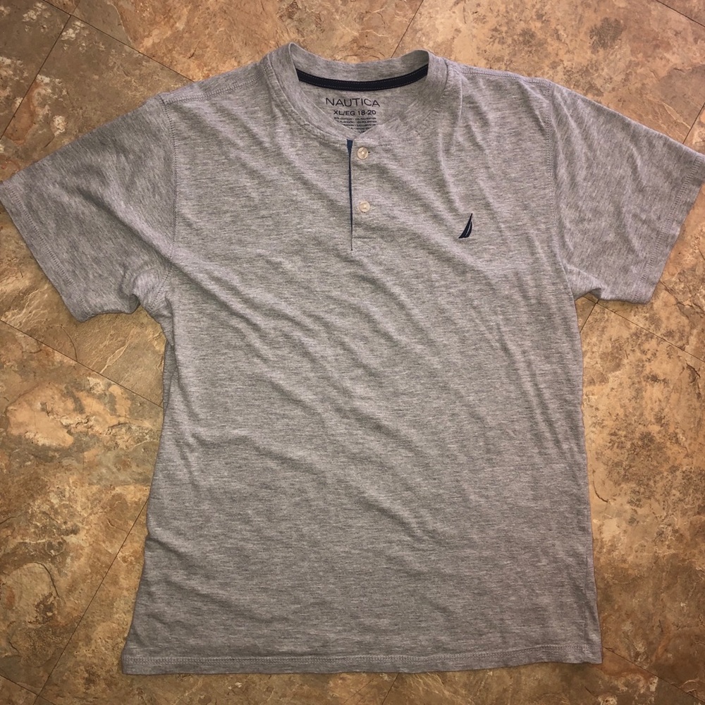 Boys Nautica Buttoned T-Shirt